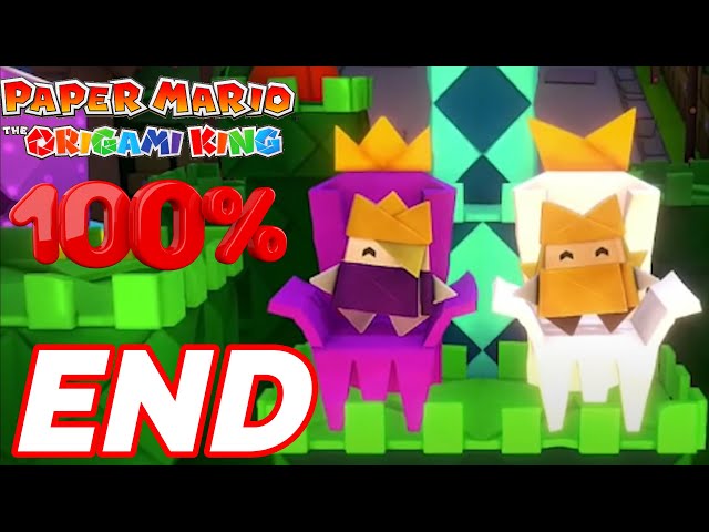 Paper Mario: The Origami King Gameplay Walkthrough ENDING (100% COMPLETION)