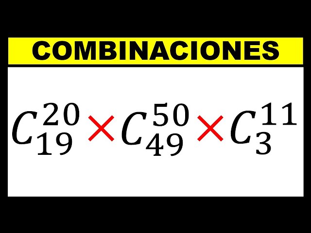 Ejercicio resuelto de combinación y algunas propiedades ( número combinatorio y sus propiedades )