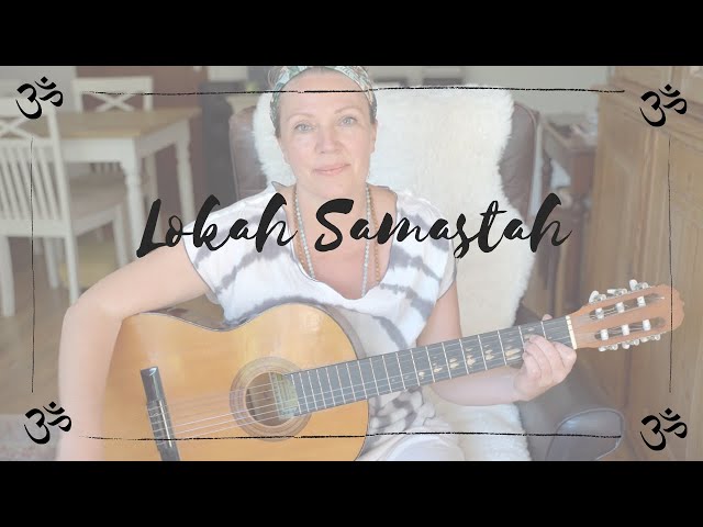 Lokah Samastah Sukhino Bhavantu - Sun Vaz [Acoustic Guitar Cover] with Chords Relax Mantra
