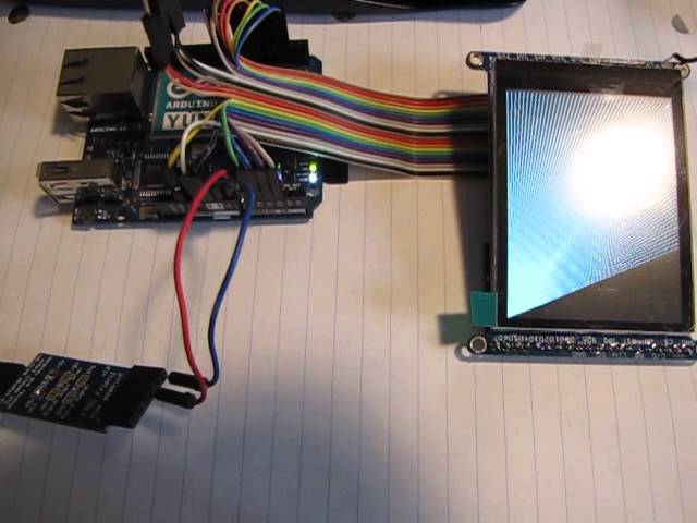 Arduino Yun with a color touch screen