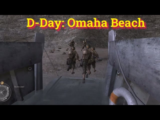 D-day: Omaha Beach Landings Call of Duty 2 #Shorts