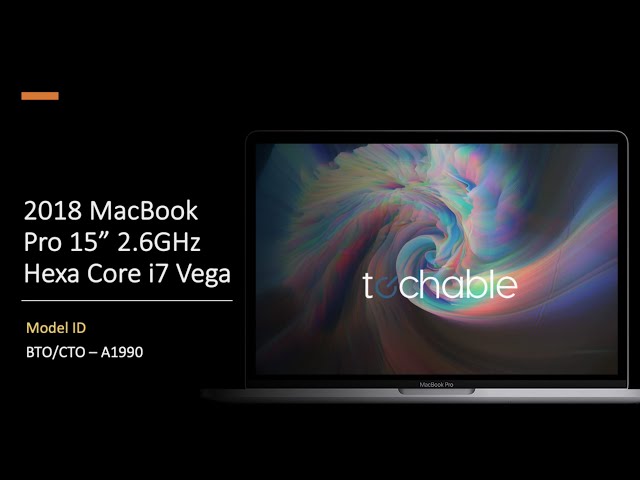 2018 Apple MacBook Pro 15 Inch 2.6GHz Vega BTO/CTO A1990
