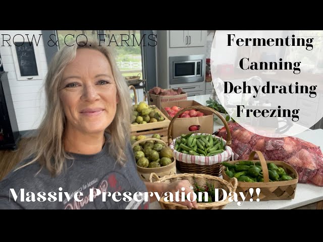 MASSIVE PRESERVATION DAY | Winter Pantry Storage