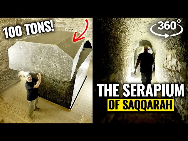 The Serapium of Saqqara 4K VR360 Tour. Explore the Giant Sarcophagus of the Apis Bull in Egypt