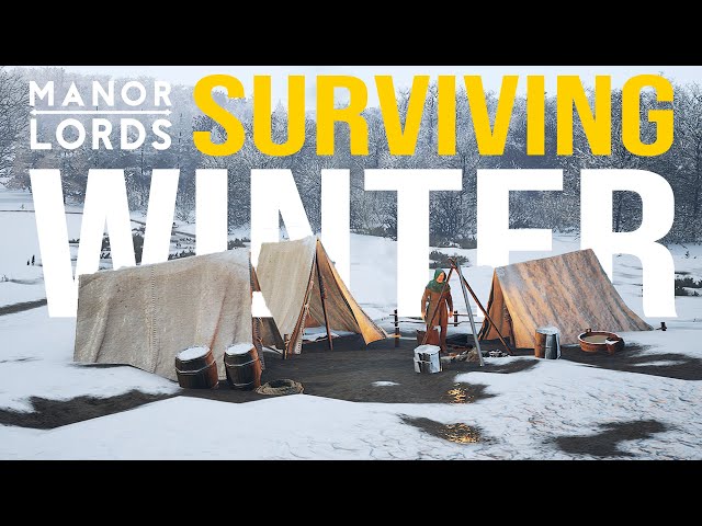 SURVIVING WINTER! Manor Lords - Early Access Gameplay - On The Edge Survival Challenge #1
