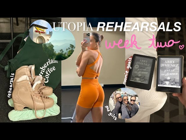VLOG: week 2 of utopia rehearsals, reading updates, hotel cooking, first show run! 💕