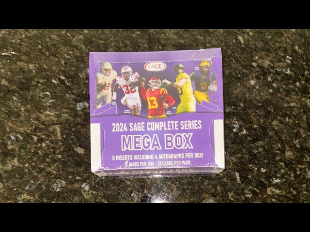 2024 Sage Complete Series Football 🏈 Trading Card Mega Box | 4 AUTOS Caleb Williams Jaden Daniels +