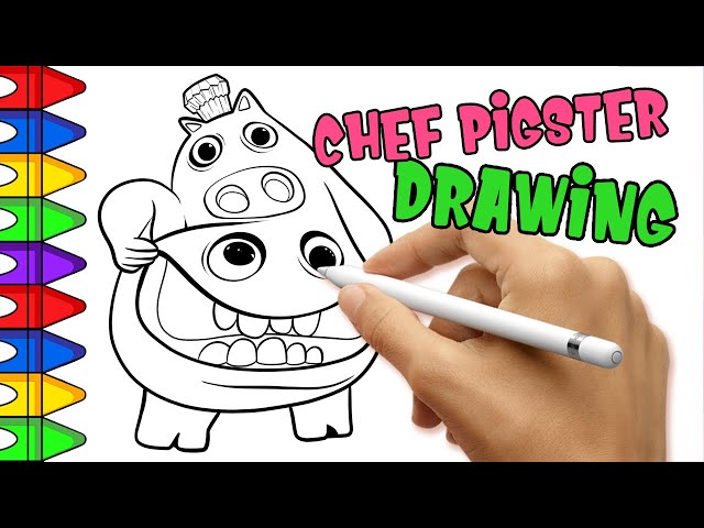 CHEF PIGSTER | How to draw CHEF PIGSTER | GARTEN OF BANBAN 3  | Easy Drawing