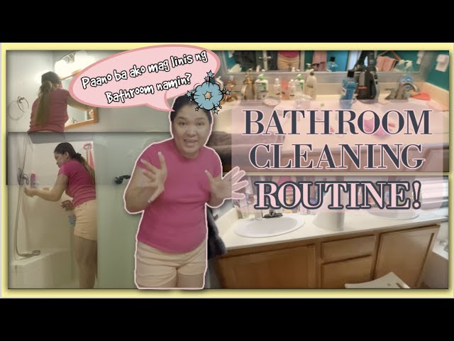 BATHROOM CLEANING ROUTINE | Paano ba ako mag linis ng bathroom namin? | ItsAnnsWay Vlog #21