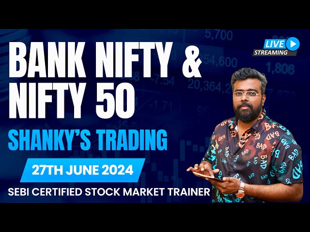 Bank Nifty50:JUNE 27 Live Options Trading today#BankNiftyTradingLive |In 2024 Learn Trading Easy Way