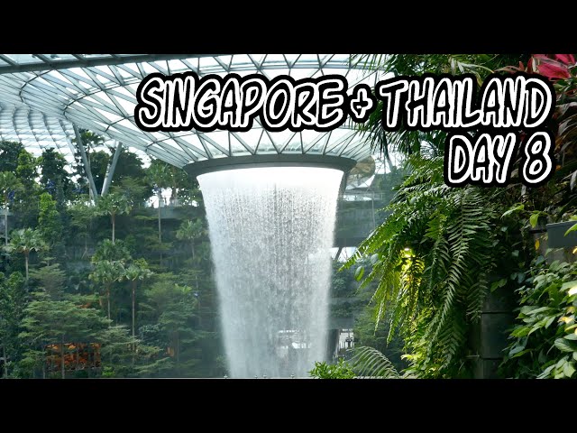 Largest Indoor Waterfall | Singapore & Thailand | Day 8