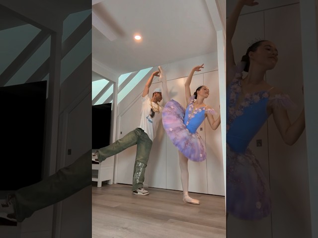SHOULD WE DO MORE BALLET VIDEOS!? 😆🩰🪩 - #dance #trend #viral #couple #funny #ballet #shorts