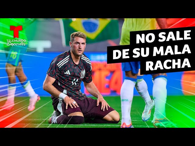La preocupante sequía goleadora de Santiago Giménez con el Tricolor | Telemundo Deportes