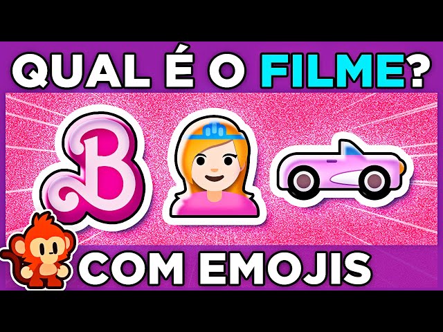 🤩 ADIVINHE O FILME PELOS EMOJIS |🎀 Barbie |🐞 Miraculous |💎 Sonic |🍄 Mario bros |☂️ Wandinha