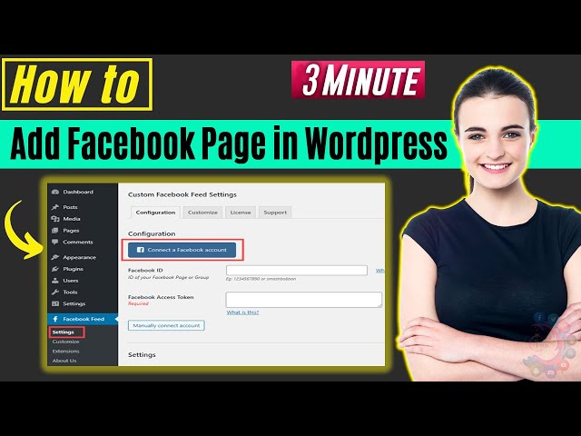 How to add facebook page in Wordpress 2024
