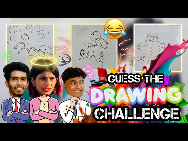 GUESS THE DRAWING CHALLENGE🎨🤣 | unlimited fun😝 | thejathangu😉