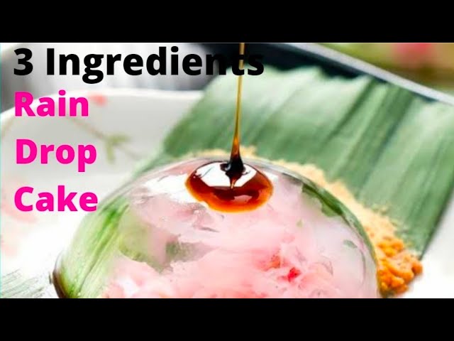 Raindrop Cake Recipe/How to make raindrop cake/3D Jelly recipe