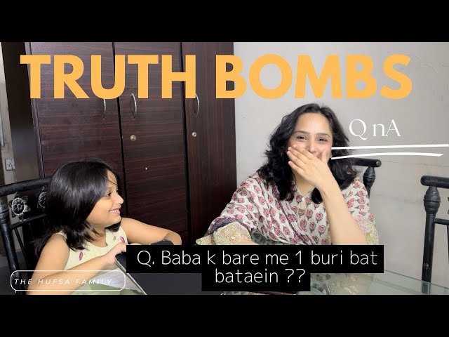 Truth bombs with Haneen, my 7 year old | it was not scary at all :D