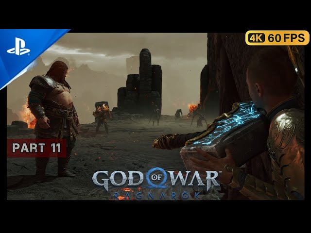 God of War Ragnarok Walkthrough Part 11( THOR AND ATREUS ) - AS Young Kratos Gameplay [4K 60ᶠᵖˢ ✔]