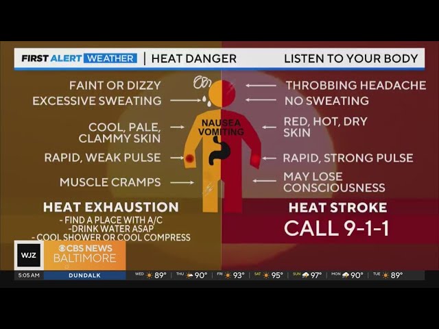 How to stay safe as temperatures rise in Maryland for a weeklong heat wave