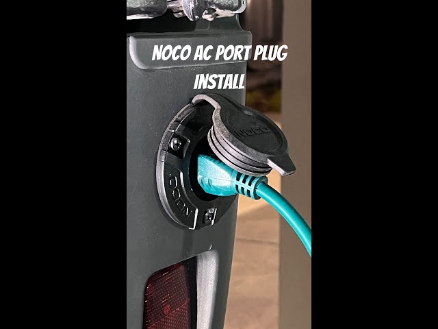 We installed a NOCO GPC1 AC Port Plug Power Inlet #van #vanbuild #camper