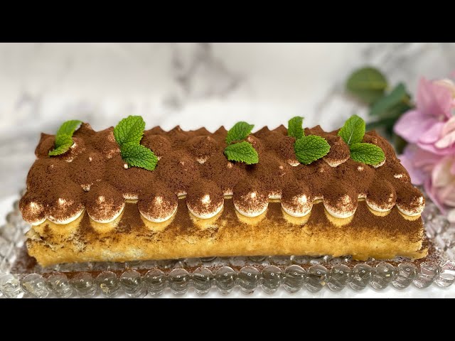 Tiramisu Cake Roll Easy Recipe! Italian Dessert Tiramisu Roll. Fast and Easy Dessert Recipe!