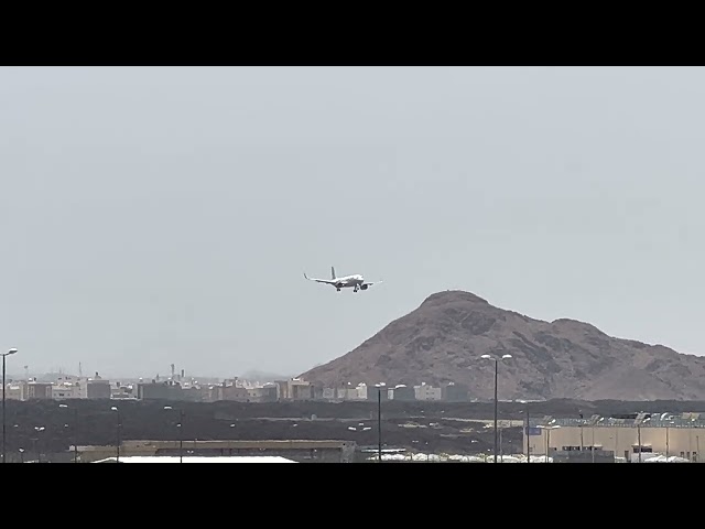 Gulf Air Landing Madinah Airport
