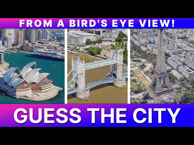 Guess the CITY from a bird's eye view! Part 1 | Territory Quiz