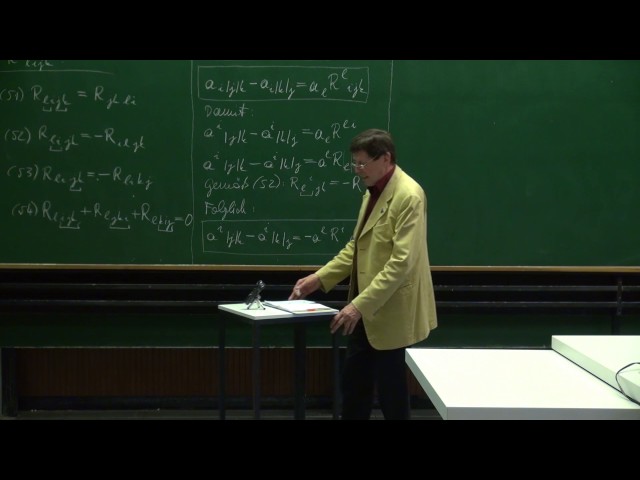 VT II - 13 Vom Riemann'schen Krümmungstensor zu den Einstein'schen Feldgleichungen