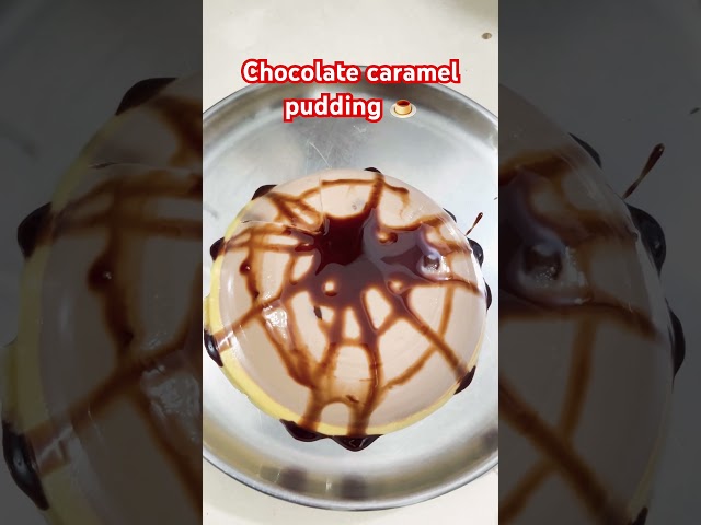 Caramel chocolate pudding