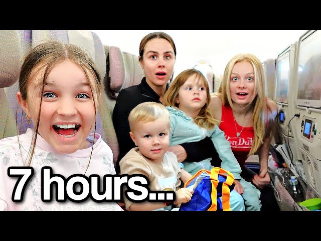 FLYING with 4 KIDS to DUBAI! | Family Fizz