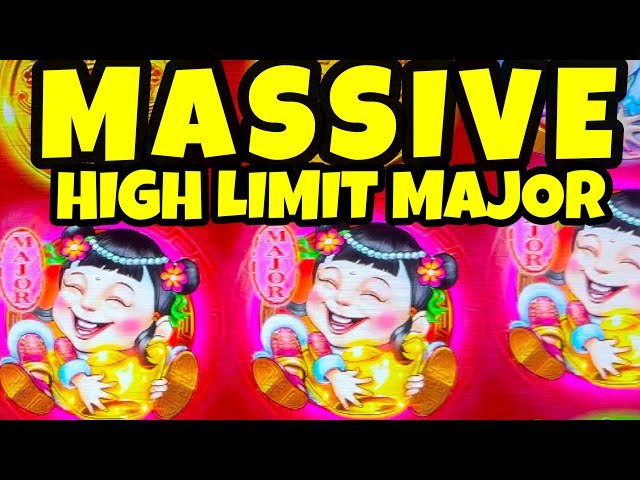 THE BIGGEST MAJOR EVER SEEN ON A SLOT ~~ HIGH LIMIT 5 TREASURES SLOT