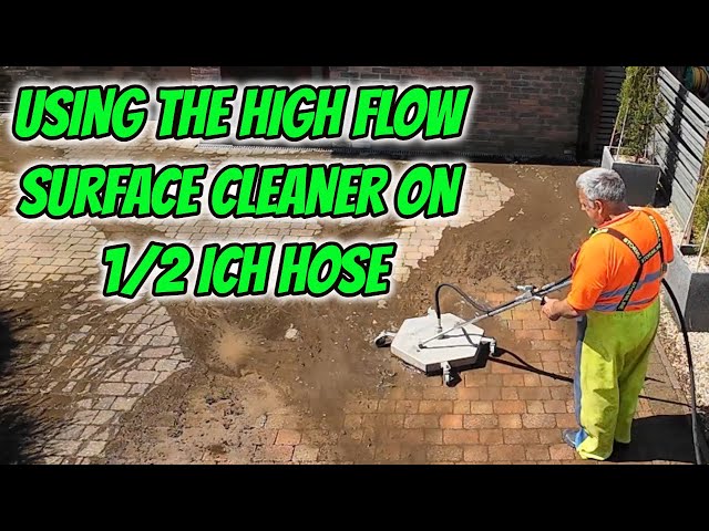Using the high flow surface cleaner which i made out of bits