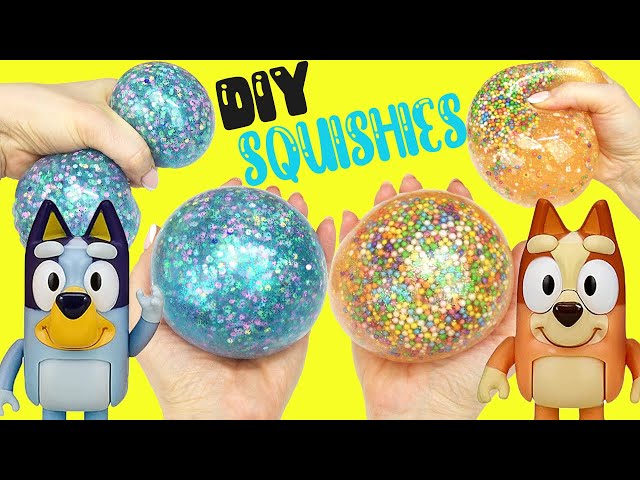 Bluey and Bingo DIY Squishies with Squishy Maker! Crafts for Kids