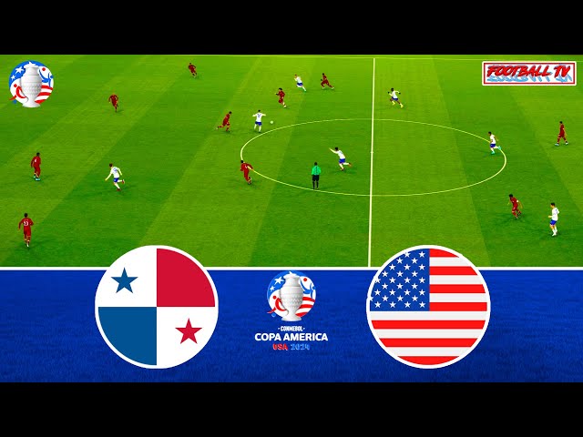 PANAMA vs USA - COPA AMERICA | Group Stage - Full Match All Goals 2024 | eFootball PES Gameplay