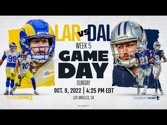 Dallas Cowboys Vs Los Angeles Rams play by play and reaction
