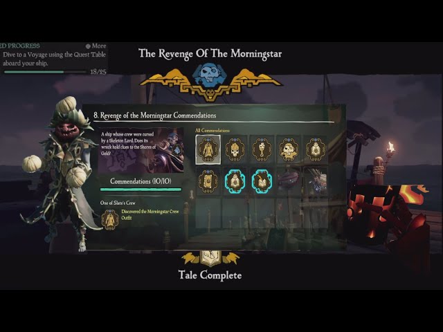 REVENGE OF THE MORNINGSTAR Tall Tale! Full Guide All Commendations Sea Of Thieves