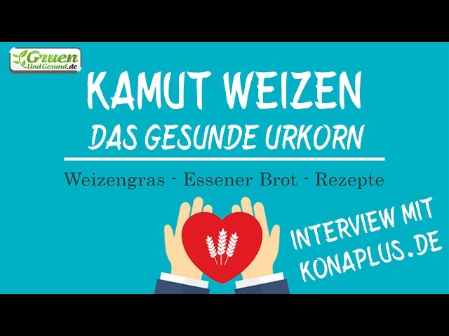 Kamut-Weizen, das gesunde Urkorn - Interview mit Konaplus