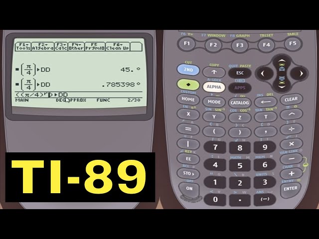 TI-89 Calculator - 17 - Converting Between Degrees and Radians