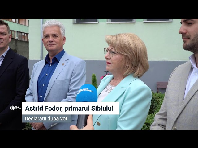 Alegeri Locale Sibiu 2024: Astrid Fodor, primarul Sibiului, candidată la un nou mandat votează în