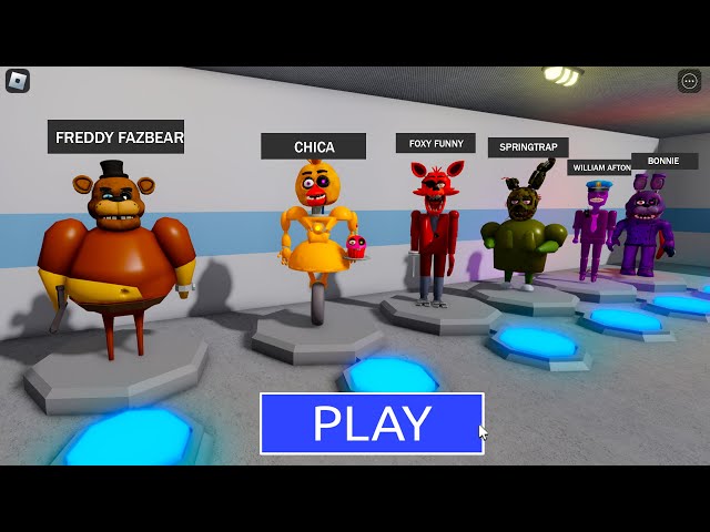 Escaping from a Five Nights at Freddy's BARRY'S PRISON RUN! And became ALL FNAF MORPHS