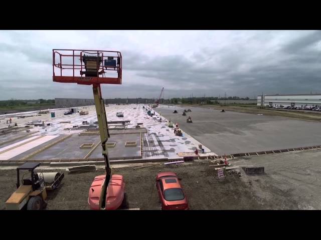 Construction site aerial filming drone services in Saint Louis