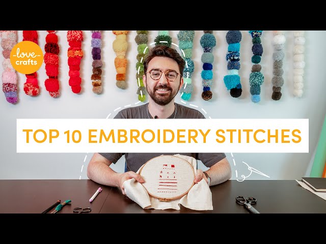 Embroidery for beginners | TOP 10 stitches!