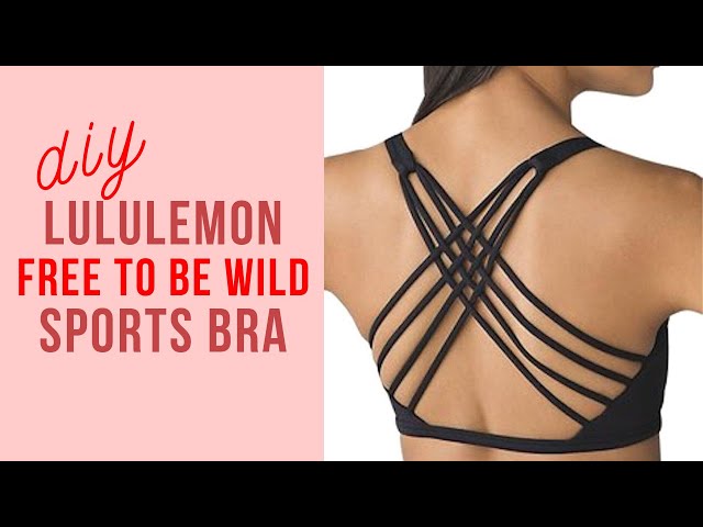 DIY Lululemon Free to Be Wild Sports Bra Dupe | Katie Fredrickson