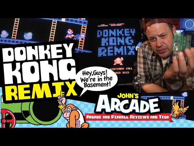 DONKEY KONG REMIX Arcade Mod with D2K - How to install plus Gameplay REVIEW!