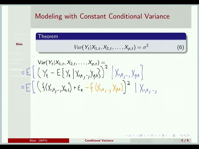 Conditional Variance