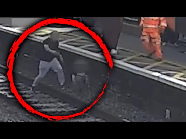 Commuter Saves Child From Train Tracks With Seconds to Spare