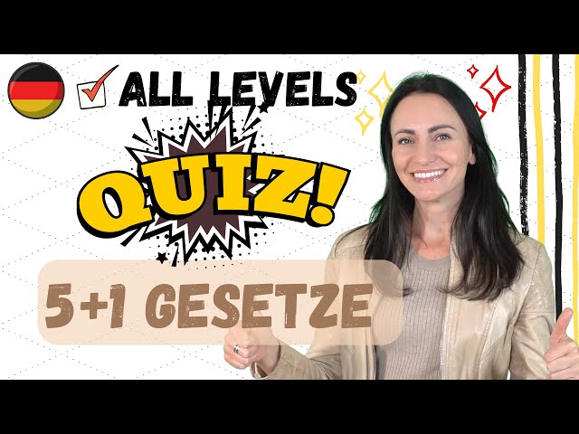 🇩🇪 Quiz: 5 + 1 GESETZE der Deutschen Sprache