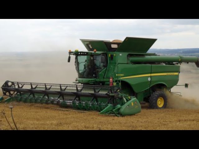 Wife Rides in Wheat Combine (With Driver Interview) !!!