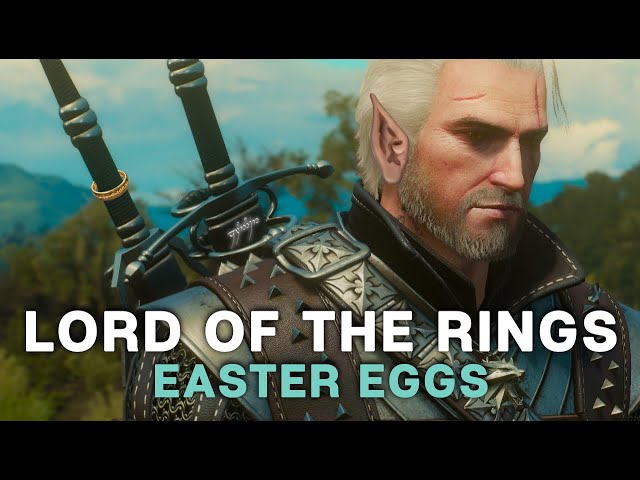ALL Lord of the Rings EASTER EGGS in the Witcher Games
